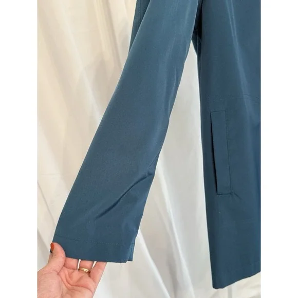 Gallery NWT Teal Women's All Seasons Button Jacket Removable Liner & Hood PS - Picture 6 of 16